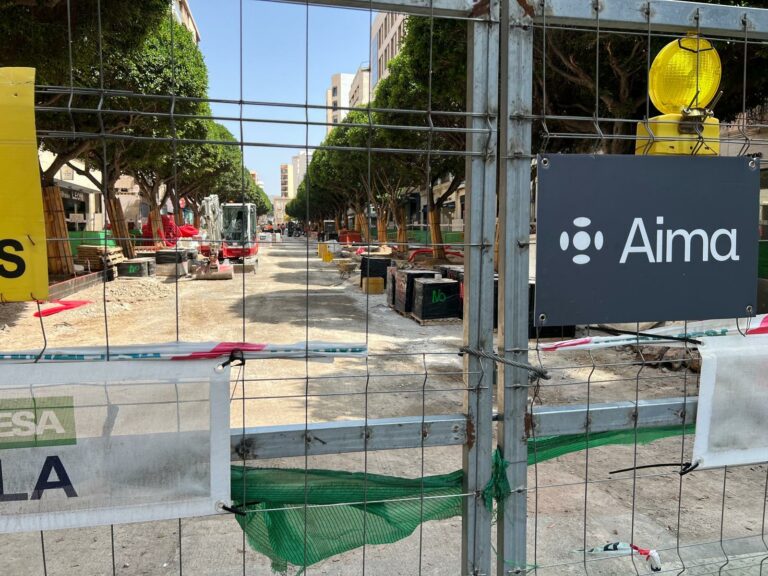 Almerienses denuncia la desastrosa gestión de Eloísa Cabrera en las obras del Paseo de Almería.